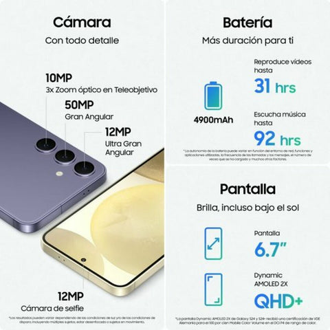 Smartphone Samsung Galaxy S24+ 6,7" 12 GB RAM 512 GB Violet