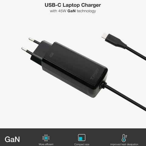 Laptop Charger TooQ TQLC-USBCGAN45PD-C 45 W