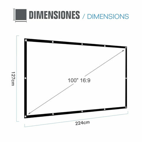 Projection Screen iggual ECO COST 100 100"