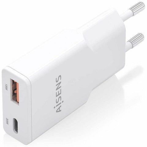 Wall Charger Aisens ASCH-30W2P046-W White 30 W