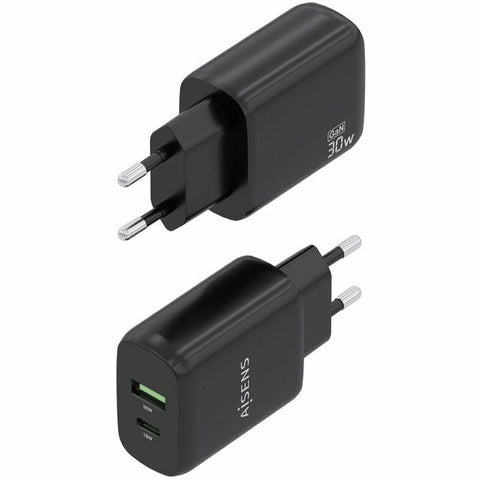 Wall Charger Aisens A110-0924 Black 30 W