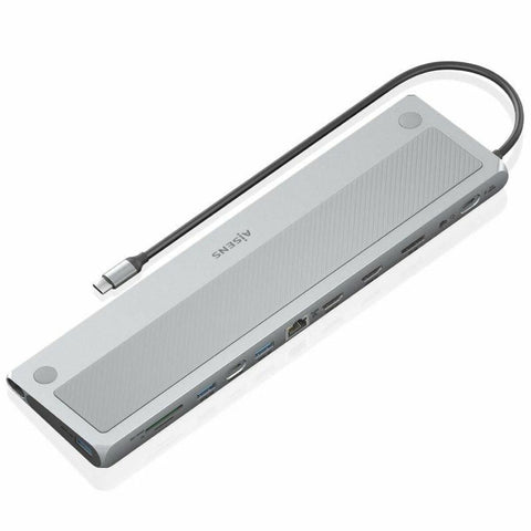 USB Hub Aisens ASUC-12P020-GR Grey 100 W 50 W