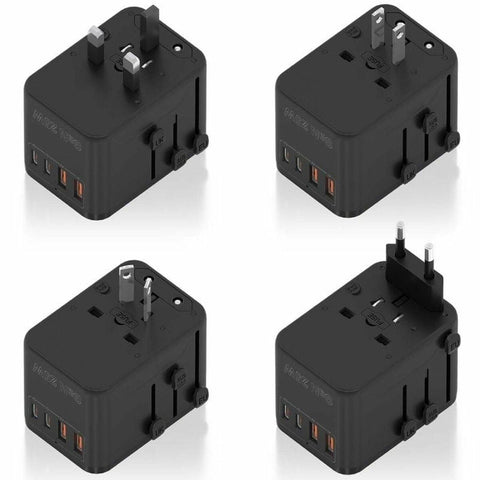 Wall Charger Aisens ASPS-2A2C08-BK 25 W Black