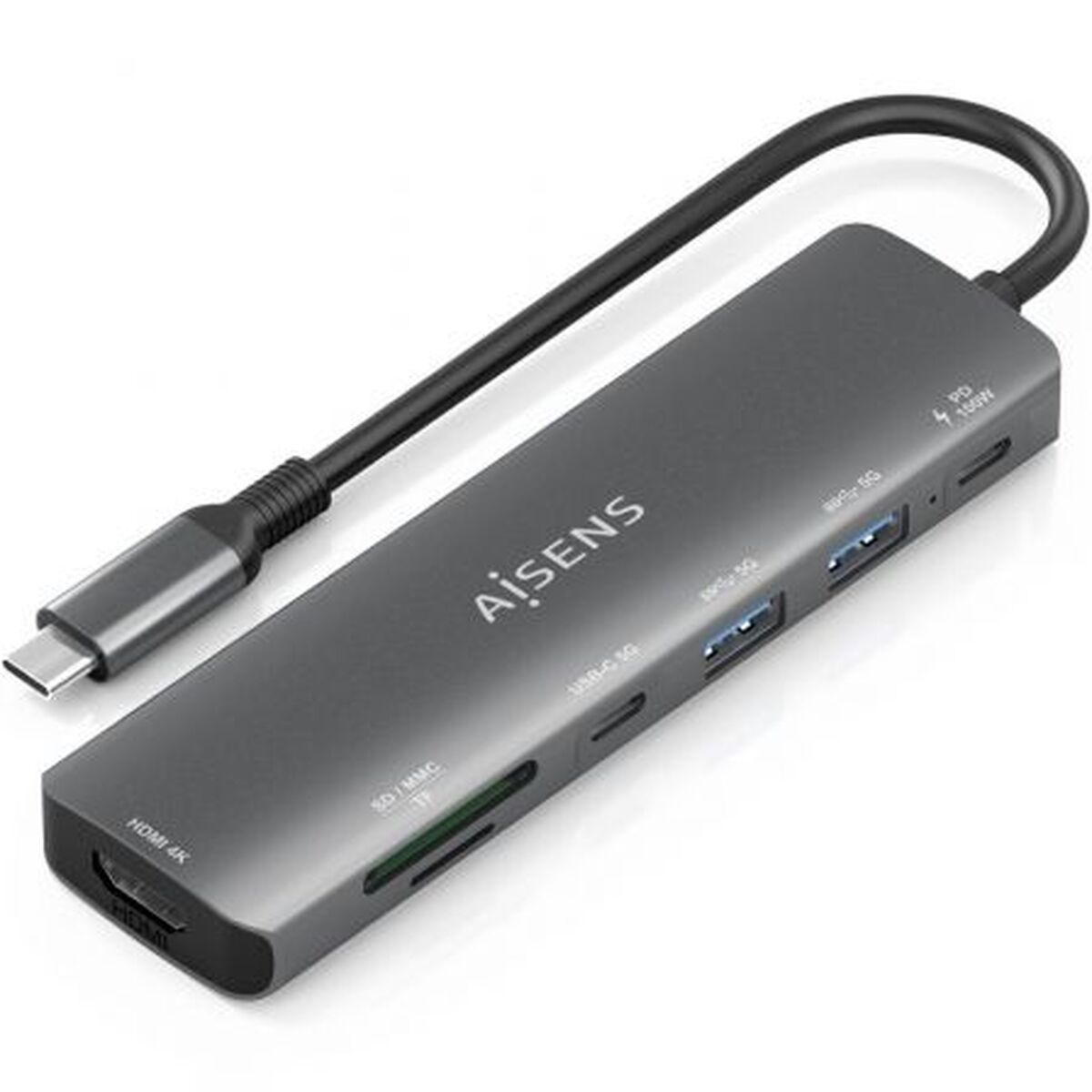 USB Hub Aisens ASUC-7P026-GR