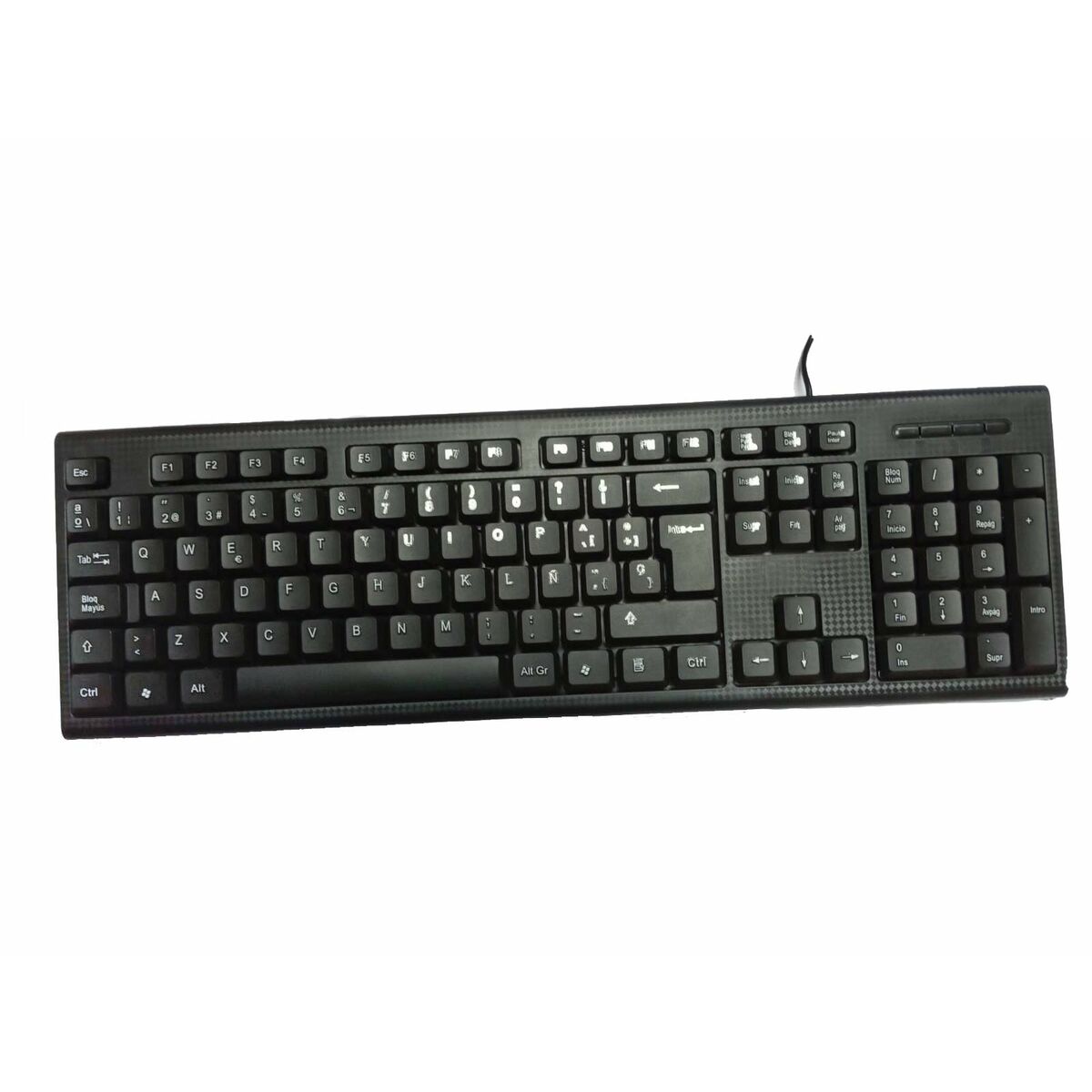 Keyboard and Mouse CoolBox Black Spanish Qwerty