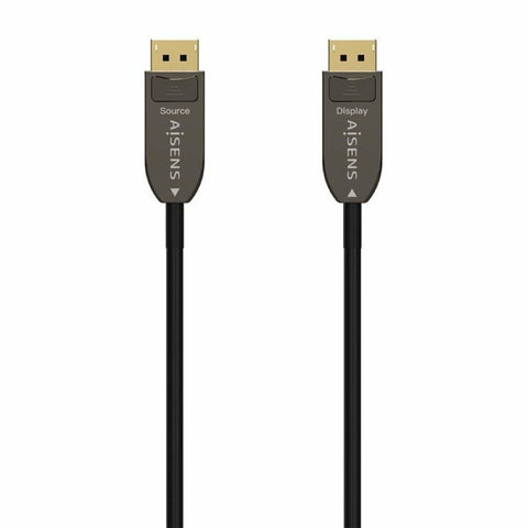DisplayPort Cable Aisens A155-0607 Black 15 m