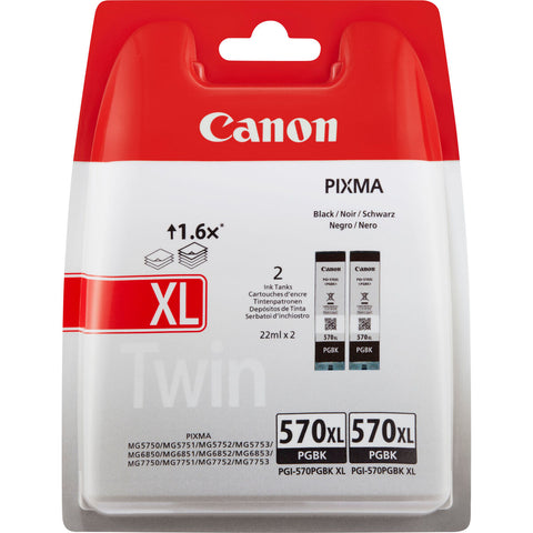 Original Ink Cartridge Canon PGI-570PGBK XL Twin Black