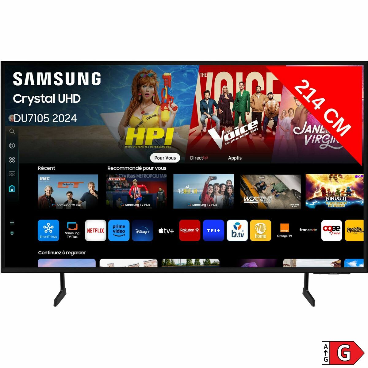 Smart TV Samsung TU85DU7105KXXC 4K Ultra HD 85" LED HDR