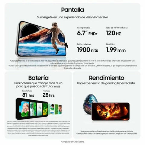 Smartphone Samsung Galaxy S24 FE 5G 6,7" 8 GB RAM 256 GB Green