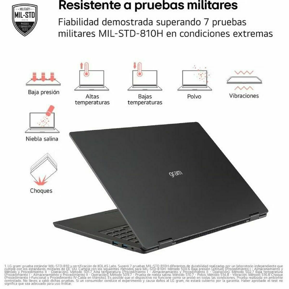 Laptop LG 14ZD90T-G.AX78B 14" 16 GB RAM 1 TB SSD Spanish Qwerty