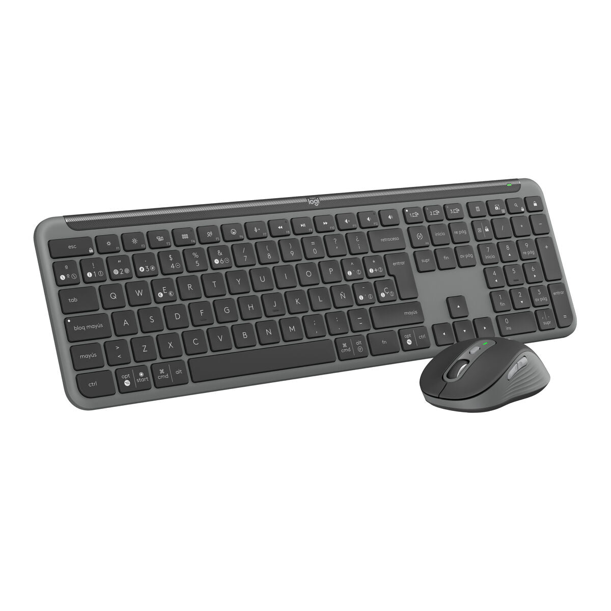 Keyboard and Mouse Logitech MK950 Graphite Spanish Qwerty
