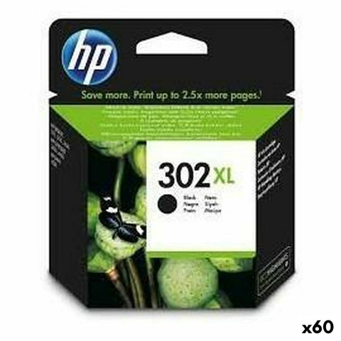 Original Ink Cartridge HP 302 XL Black (60 Units)