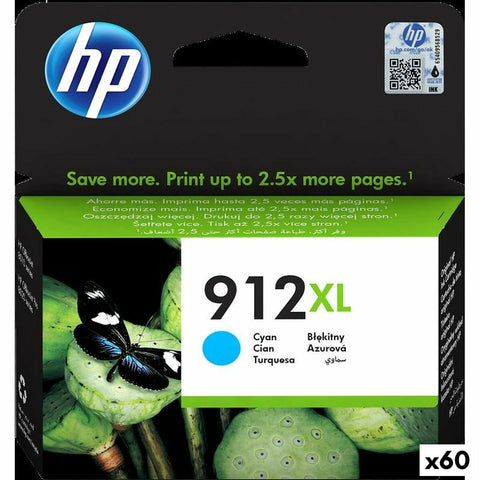 Original Ink Cartridge HP 912XL Cyan (60 Units)