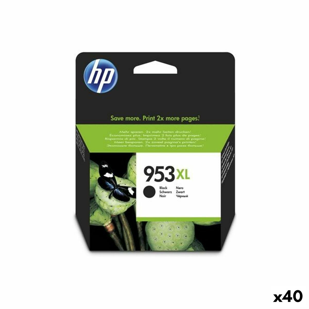 Original Ink Cartridge HP 953XL Black (40 Units)