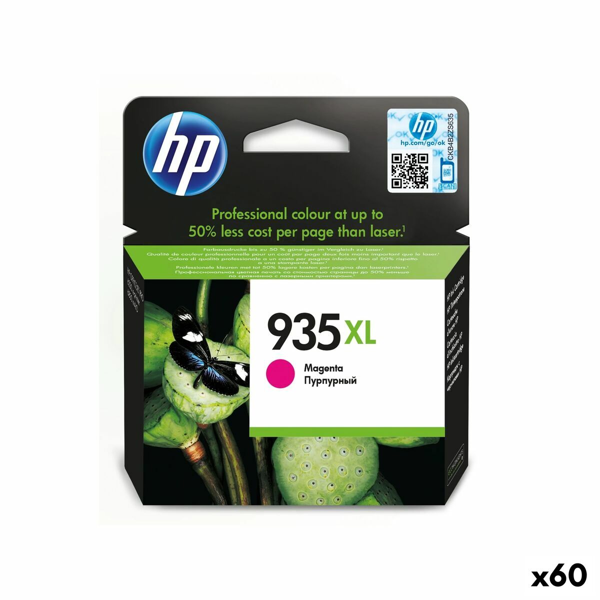 Original Ink Cartridge HP Officejet Pro 6830 - Nº 935 XL Magenta (60 Units)